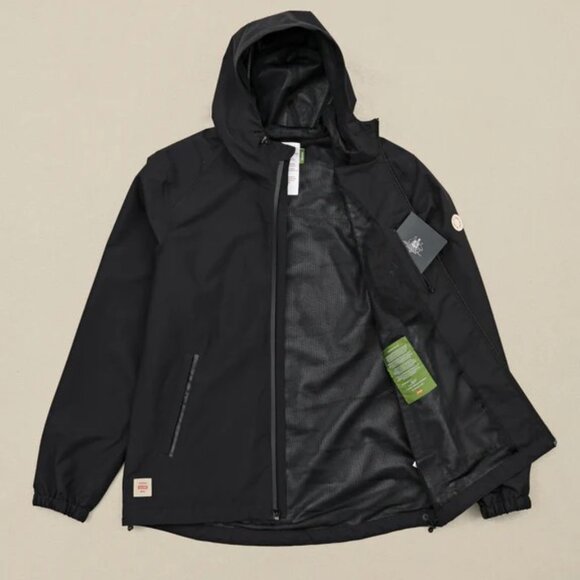 Mens GLOBE Breaker Spray Windbreaker Jacket & Traveler Sweatshirt Black sz L - Picture 11 of 12